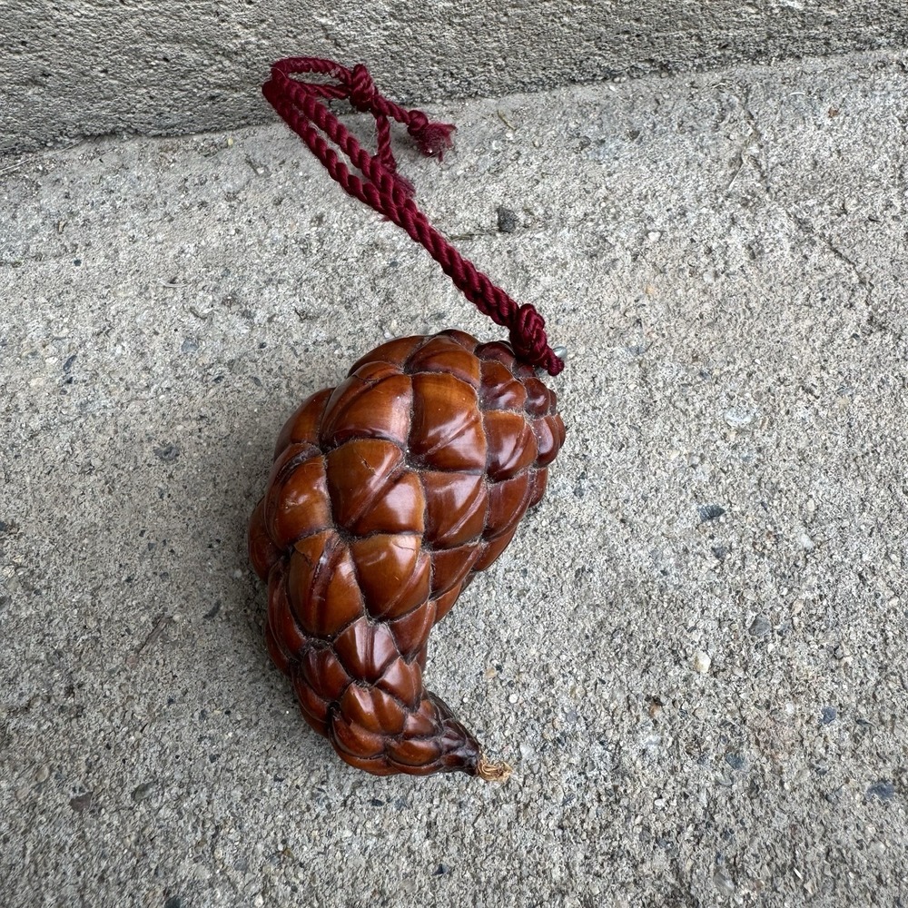 VTG Rustic Elongated Pine Cone‎ Ornament Farmhouse Christmas Decor
